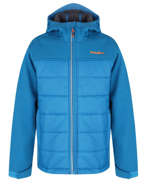 HUSKY Swany K kids' padded softshell jacket, blue