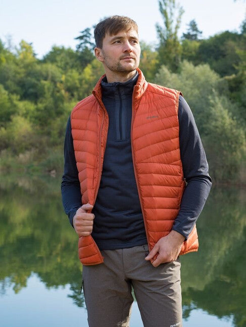 HUSKY Dresles Πουπουλένιο Γιλέκο ανδρικό, brick orange