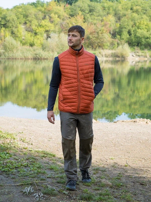 HUSKY Dresles Πουπουλένιο Γιλέκο ανδρικό, brick orange