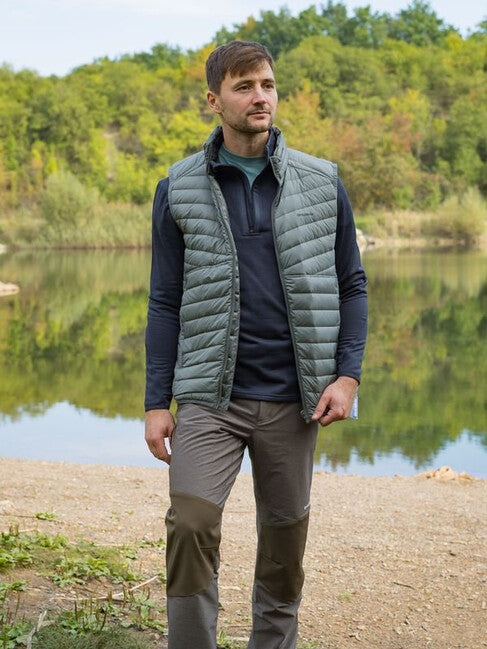 HUSKY Dresles αμάνικο γιλέκο ανδρικό, σκούρο γκρι πράσινο