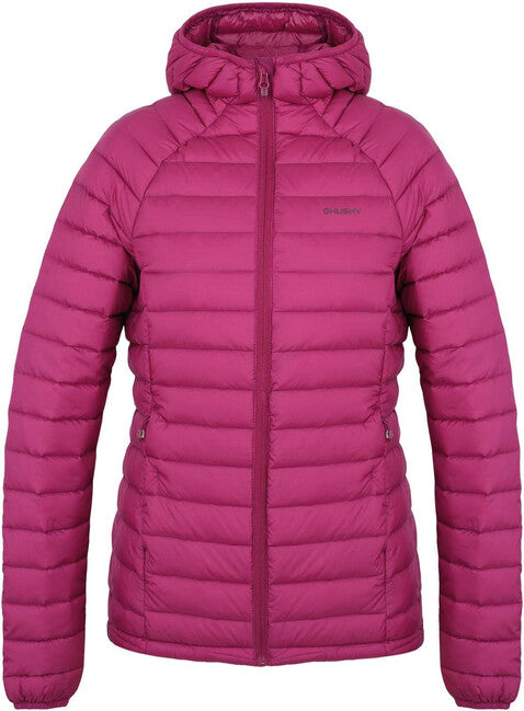 HUSKY Dreeser women's down jacket, dark magenta