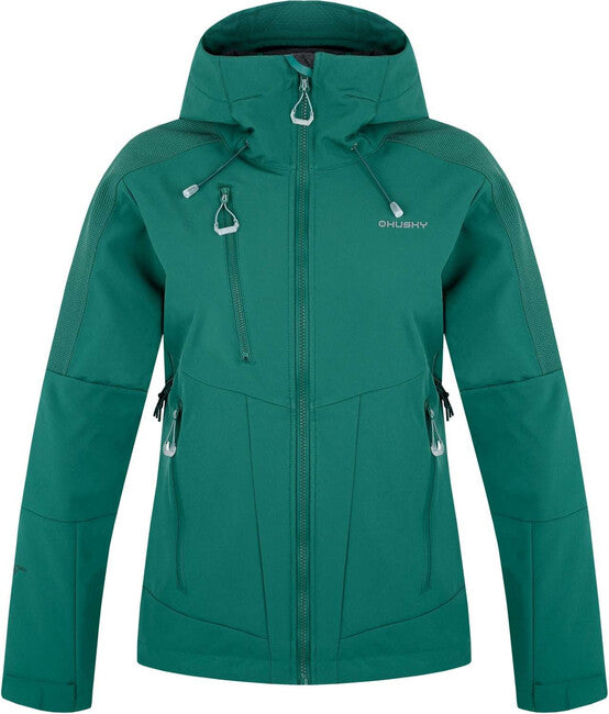 HUSKY Sevan Μπουφάν Softshell Γυναικείο, Σκούρο Πράσινο