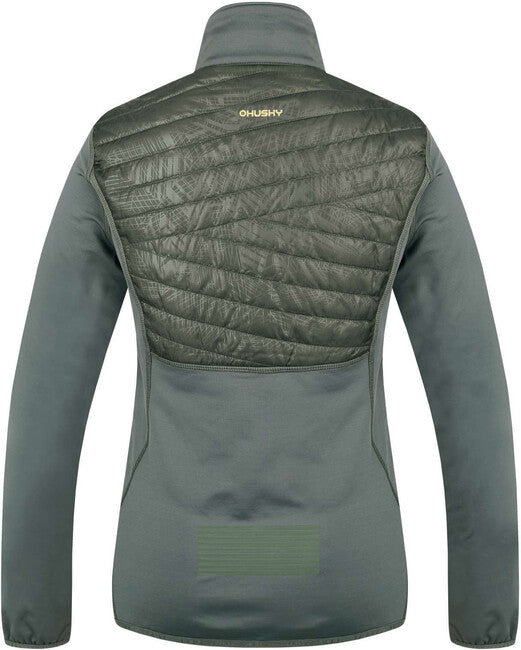 HUSKY Airy women's zip sweatshirt, dark grey green