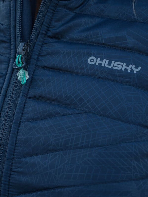 HUSKY Airy ženski pulover z zadrgo, temno modra