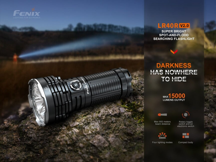 Fenix LR40R V2.0 φακός LED επαναφορτιζόμενος
