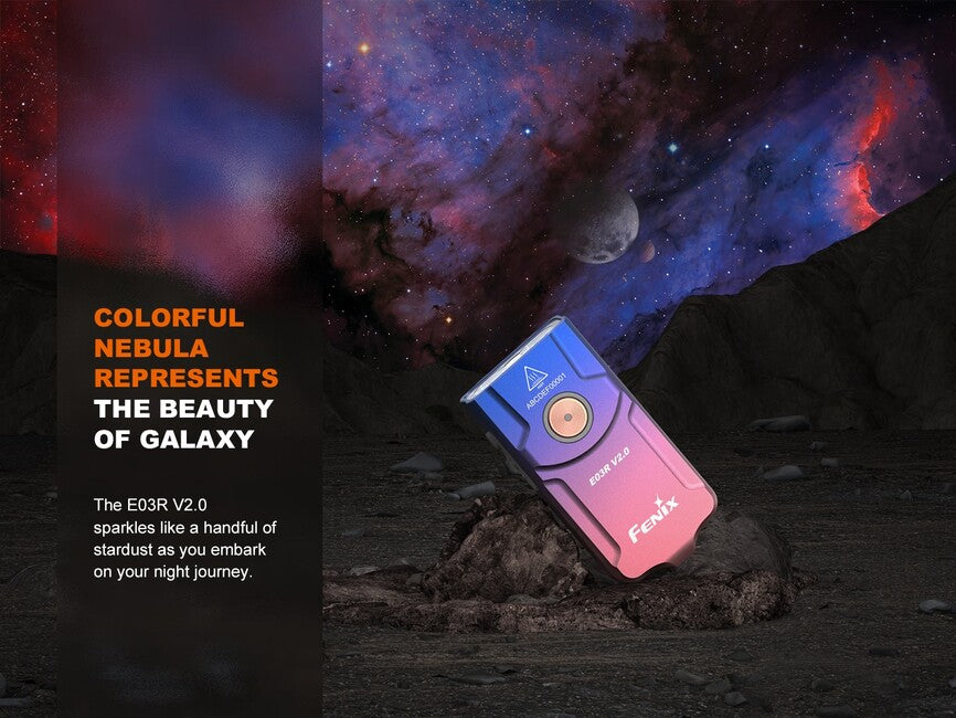 Fenix E03R V2.0 dobíjateľná baterka GE, červená