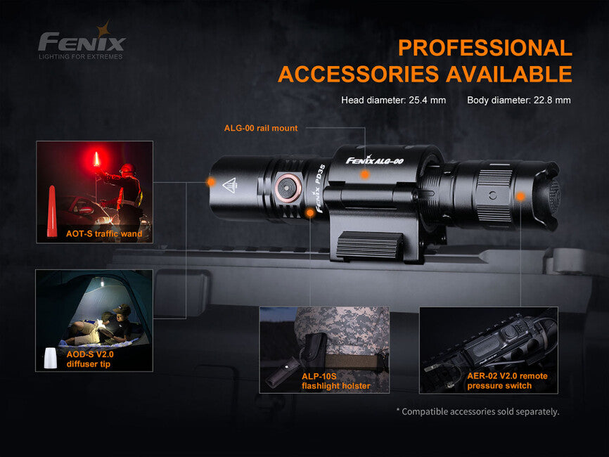 Fenix PD35 V3.0 Flashlight, Green Tropic