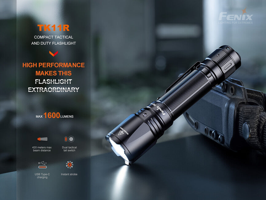 Fenix TK11R Επαναφορτιζόμενος Φακός LED