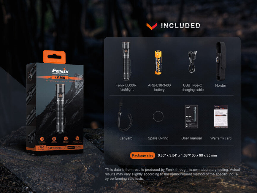 Fenix LD30R Επαναφορτιζόμενος Φακός LED