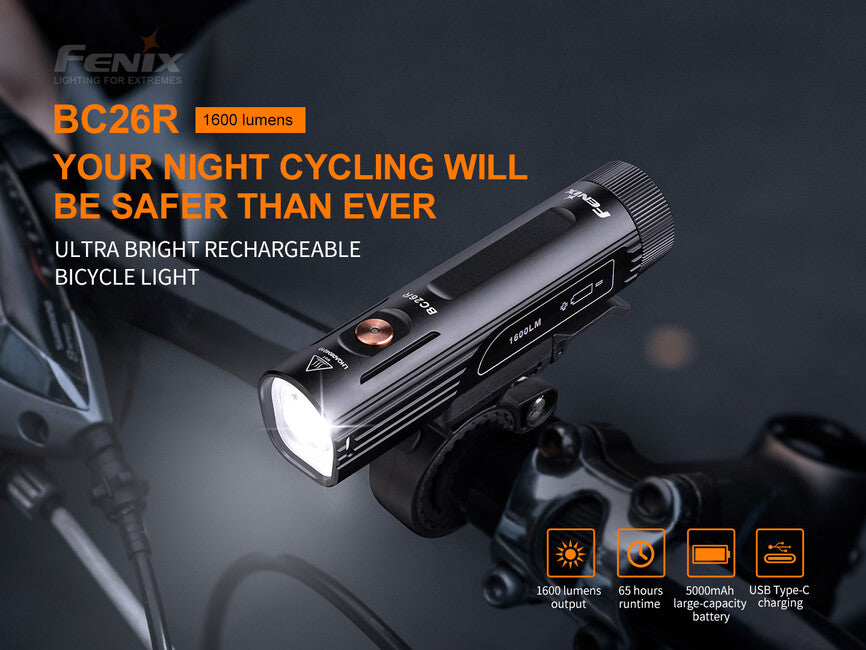 Fenix BC26R και BC05R V2.0 σετ φακών ποδηλάτου και μπλίνκερ