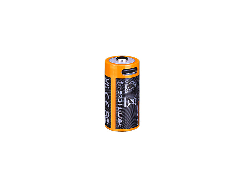 Fenix RCR123A επαναφορτιζόμενη μπαταρία USB-C Li-ion, 800 mAh
