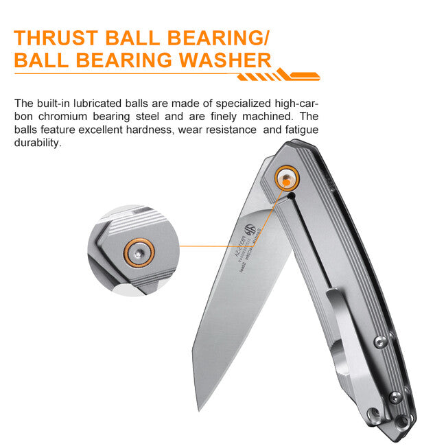 Ruike P831S μαχαίρι, μαύρο
