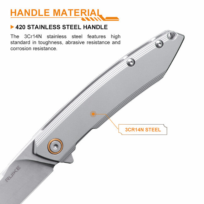Ruike P831S Μαχαίρι, ασημί