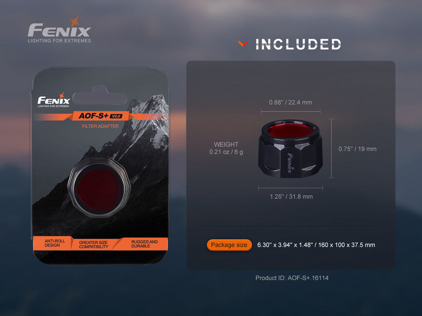Fenix AOF-S+ V2.0 κόκκινο φίλτρο