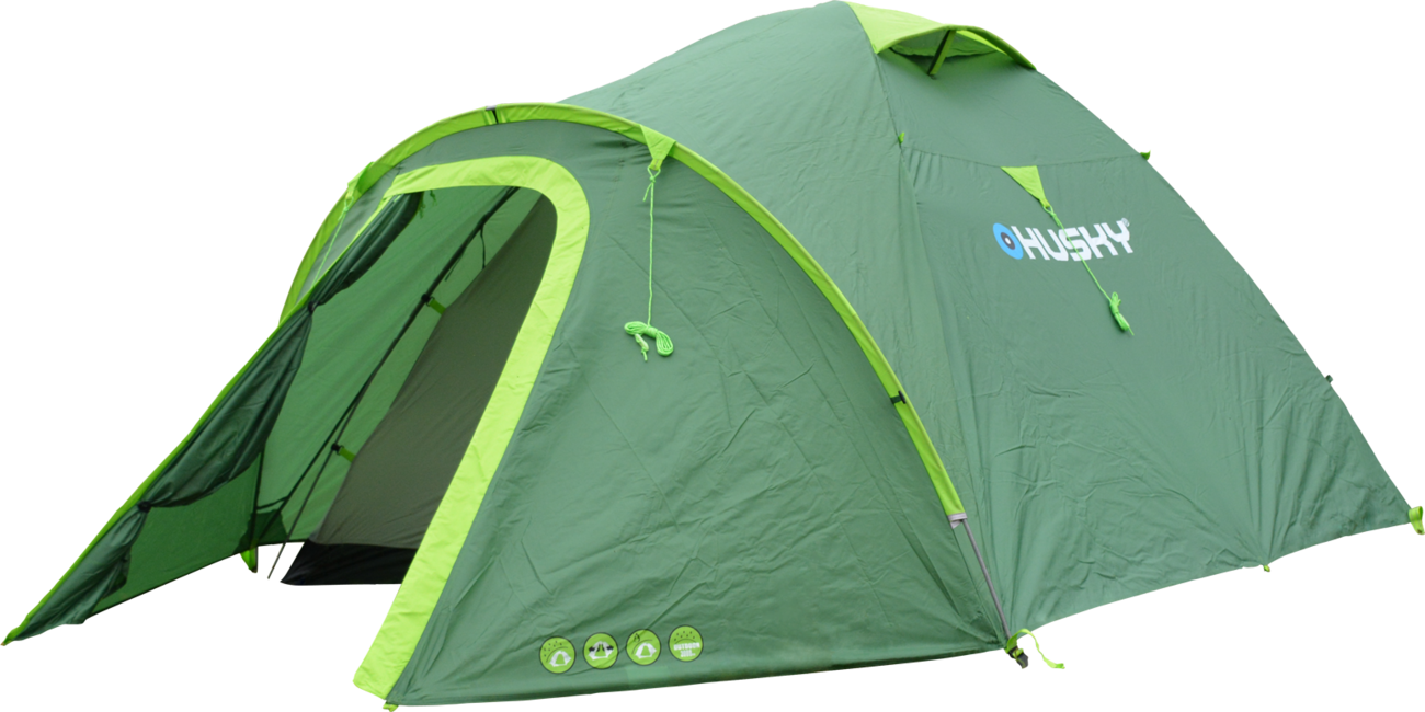 HUSKY Bizon 4 Plus Σκηνή Outdoor, ανοιχτό πράσινο