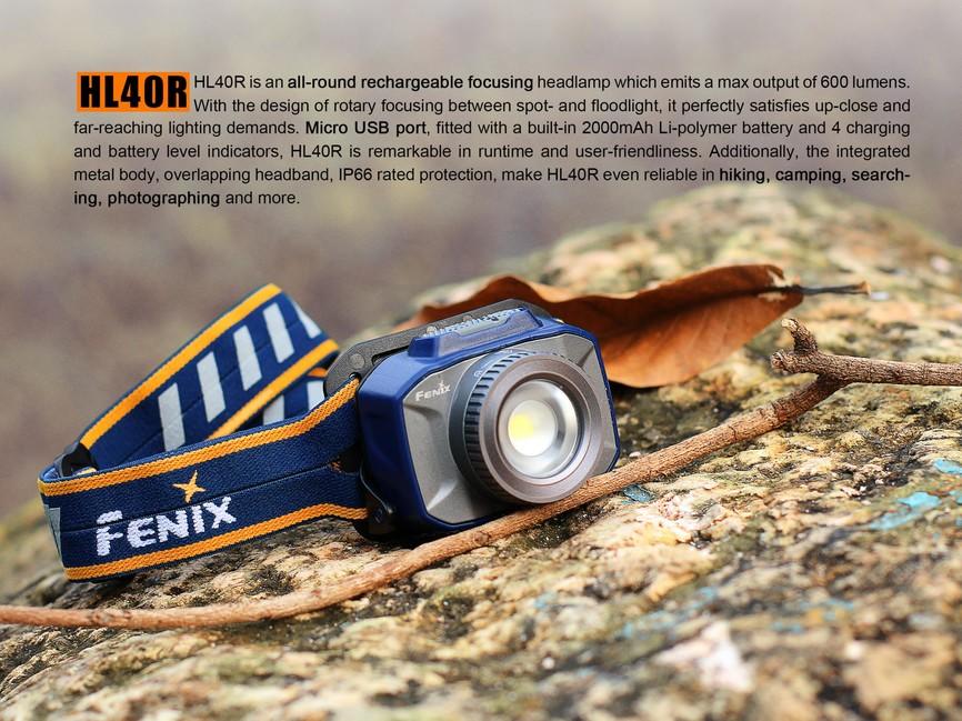 Fenix HL40R čelovka nabíjacia