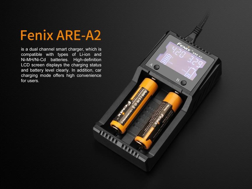 Fenix ARE-A2 Φορτιστής (Li-ion, NiMH)