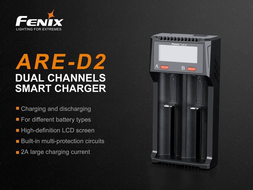 Fenix ARE-D2 USB Φορτιστής (Li-ion, NiMH)