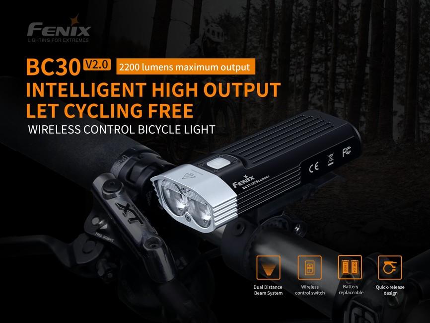 Fenix BC30 V2.0 φακός ποδηλάτου επαναφορτιζόμενος
