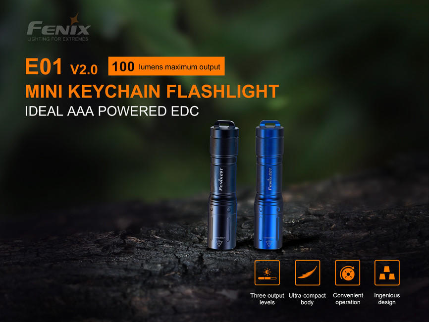 Fenix E01 V2.0 Φακός Μίνι