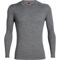 Icebreaker 260 Oasis men's thermal long-sleeve t-shirt, grey