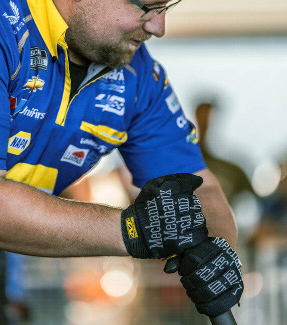 Mechanix Original Γάντια Τακτικά, Μαύρο με Λευκή Επιγραφή
