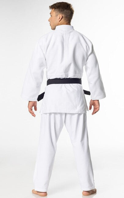 Mizuno Yusho III IJF κιμονό judo 750g, λευκό