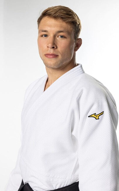 Mizuno Yusho III IJF κιμονό judo 750g, λευκό