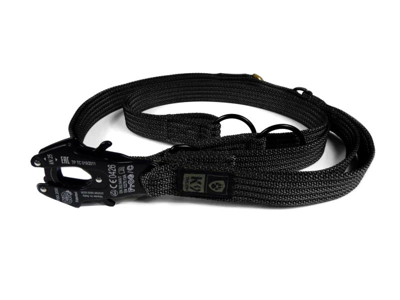K9 Thorn Αμφίπλευρο Λουρί με Καραμπίνα Kong Frog, Μαύρο, 255cm
