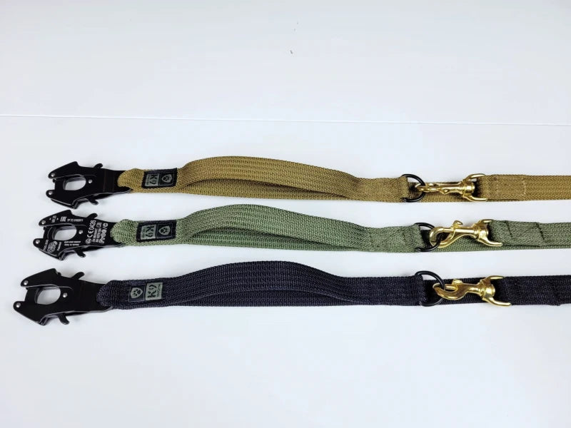 K9 Thorn Αμφίπλευρο Λουρί με Καραμπίνα Kong Frog, Μαύρο, 255cm