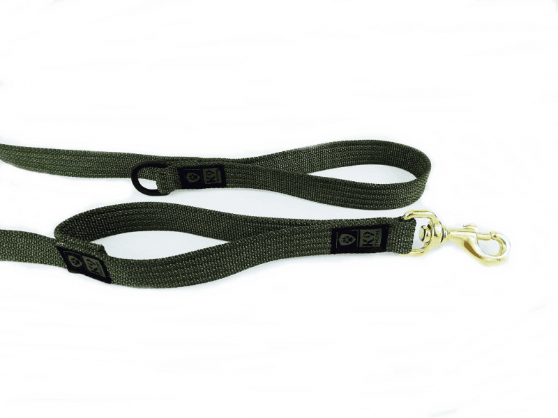 K9 Thorn Λουρί με 2 Χειρολαβές, Λαδί, 100cm