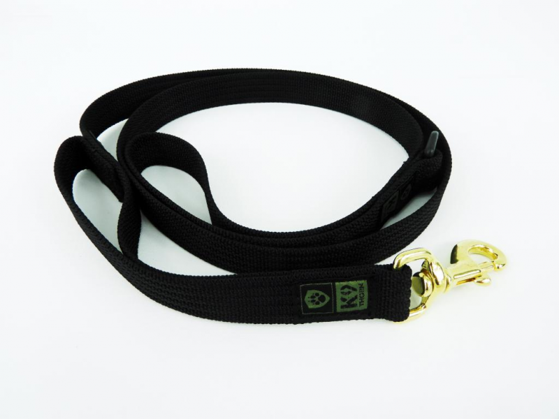 K9 Thorn Κορδέλα με 2 Λαβές 200cm, Μαύρο