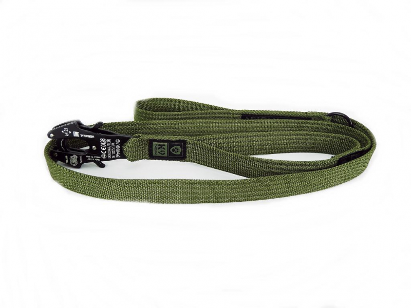 K9 Thorn Kong Frog Λουρί με 2 Λαβές 200cm, Λαδί