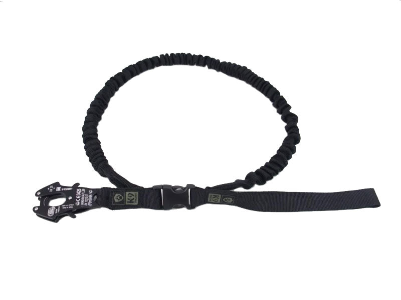 K9 Thorn Λουρί με Απορροφητή Δόνησης και Καραμπίνα Kong Frog, Μαύρο, XL