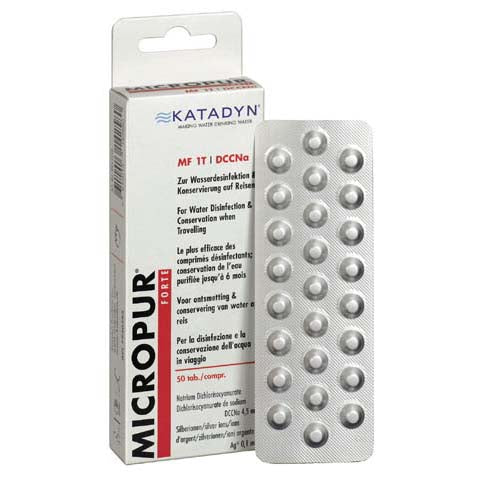 Katadyn Forte Δισκία Απολύμανσης Νερού, 50 τεμάχια