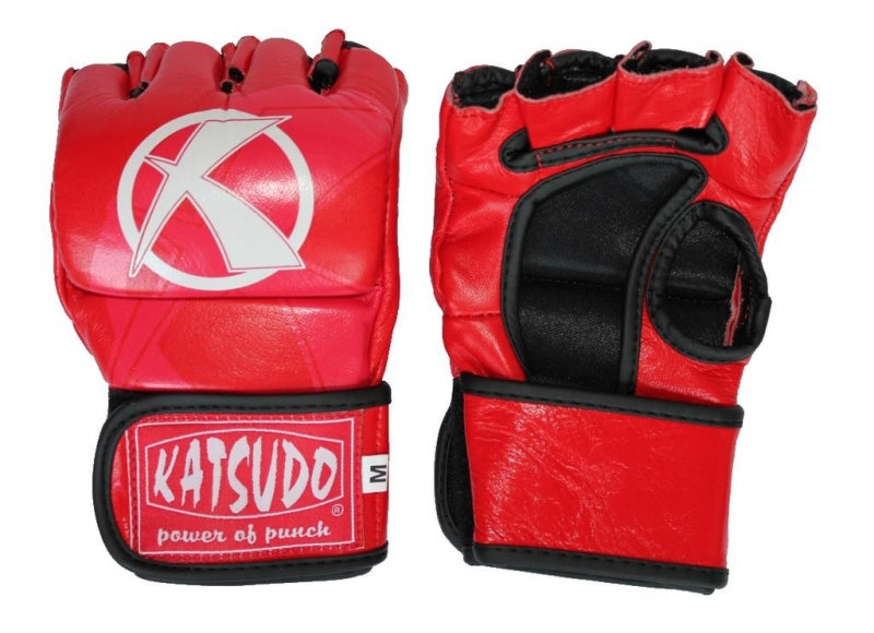 Katsudo Challenge γάντια MMA, κόκκινα