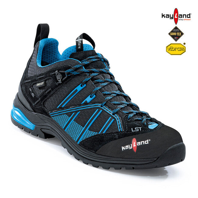 Kayland Track GTX Χαμηλό Μοντέλο για Πεζοπορία, Μαύρο/Μπλε Cyan KAP006M02