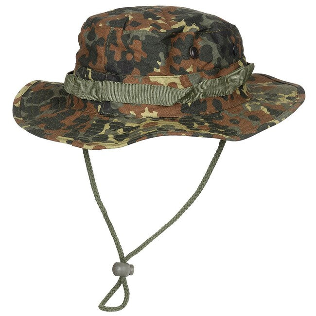 MFH GI Bush Καπέλο Αμερικανικό Rip-Stop με Κορδόνι, BW Camo