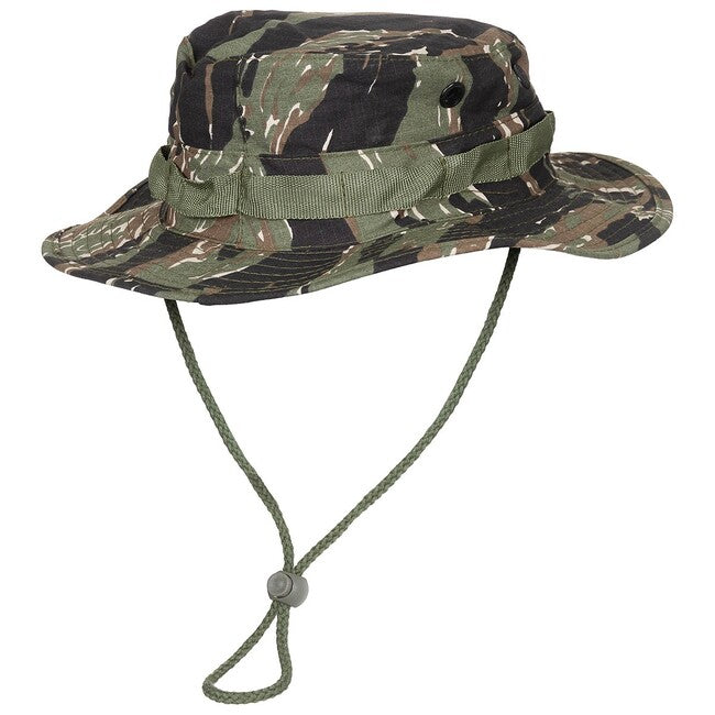 MFH GI Bush Αμερικάνικο Καπέλο Ripstop με Κορδόνι, tiger stripe