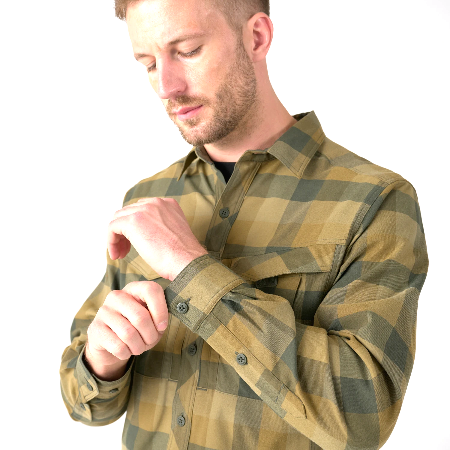 Helikon-Tex Defender Mk2 Nylon Sorona Blend košeľa, Dark Ochre Plaid