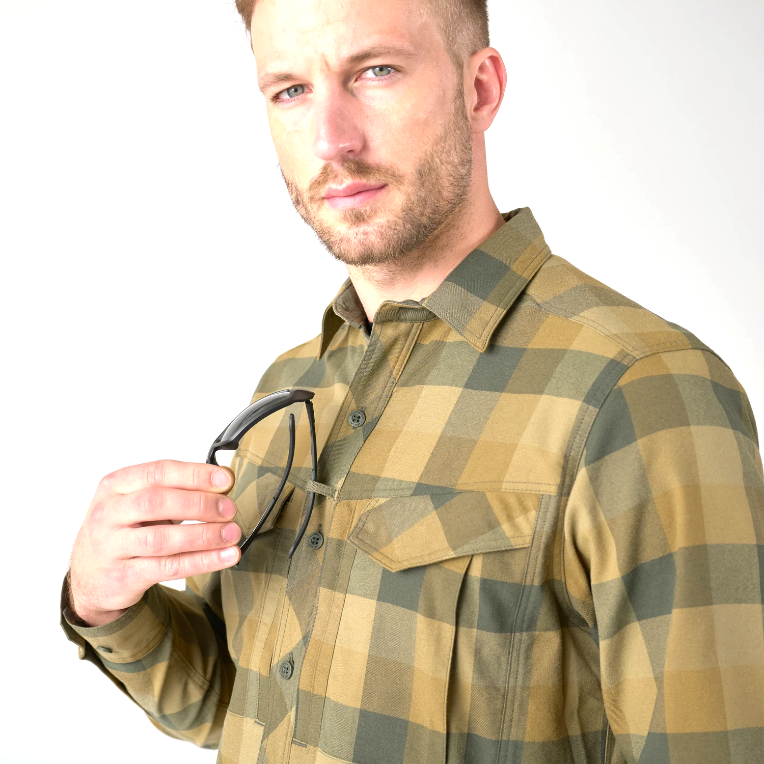 Helikon-Tex Defender Mk2 Nylon Sorona Blend košeľa, Dark Ochre Plaid