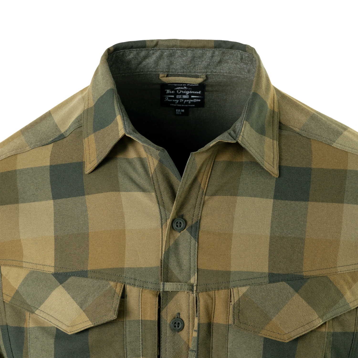 Helikon-Tex Defender Mk2 Nylon Sorona Blend košeľa, Dark Ochre Plaid