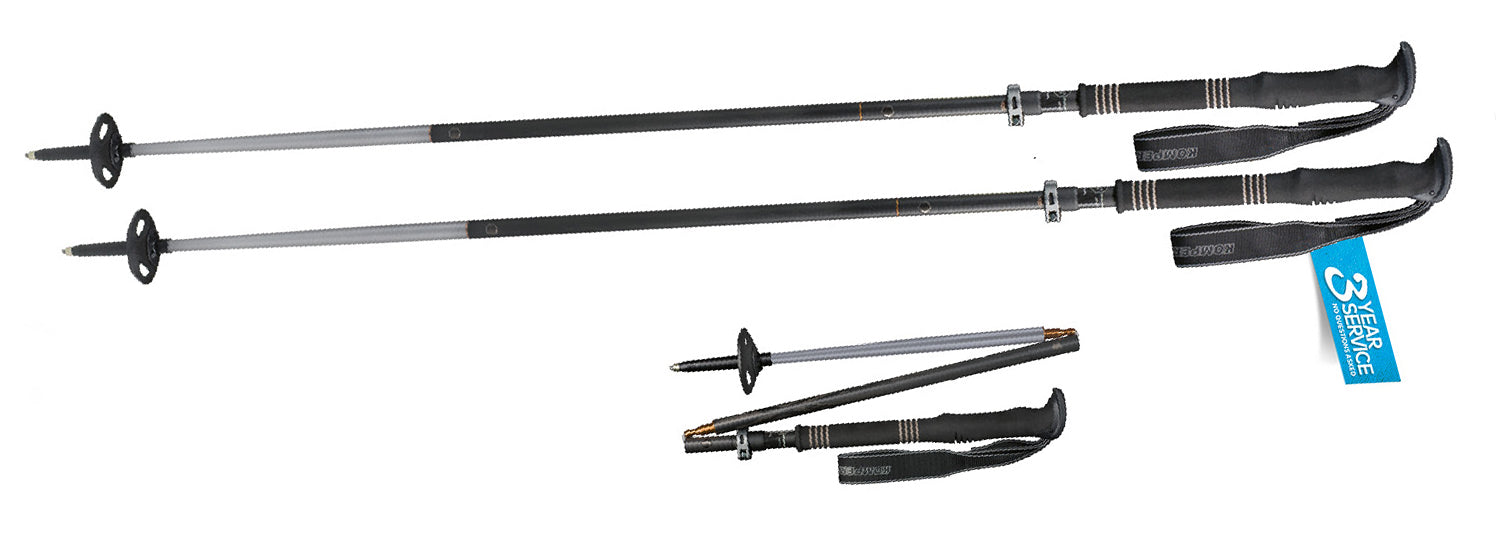 Komperdell Carbon FXP.4 Exp. Vario Αναδιπλούμενη Ράβδος, 120-140 cm, 1 ζεύγος