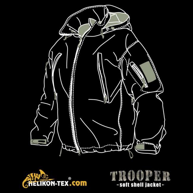 Helikon-Tex Trooper SoftShell Μπουφάν, Alpha Green