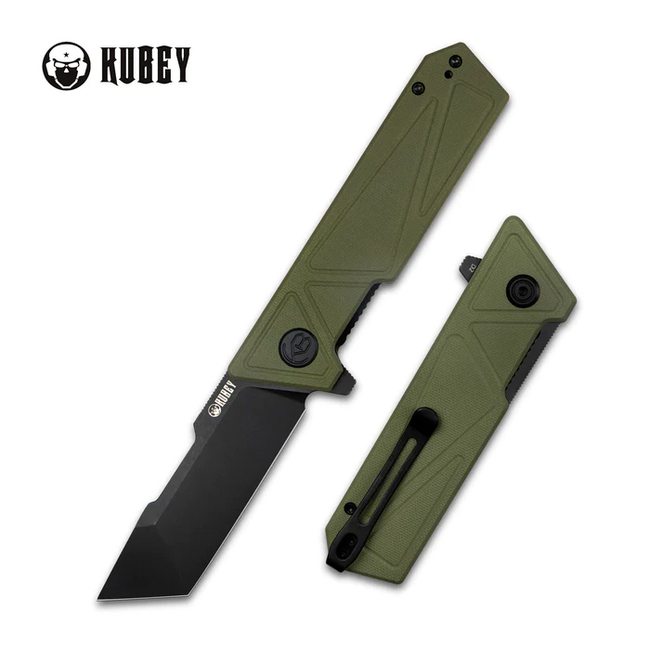 KUBEY Avenger Outdoor Πτυσσόμενο Μαχαίρι, Πράσινο
