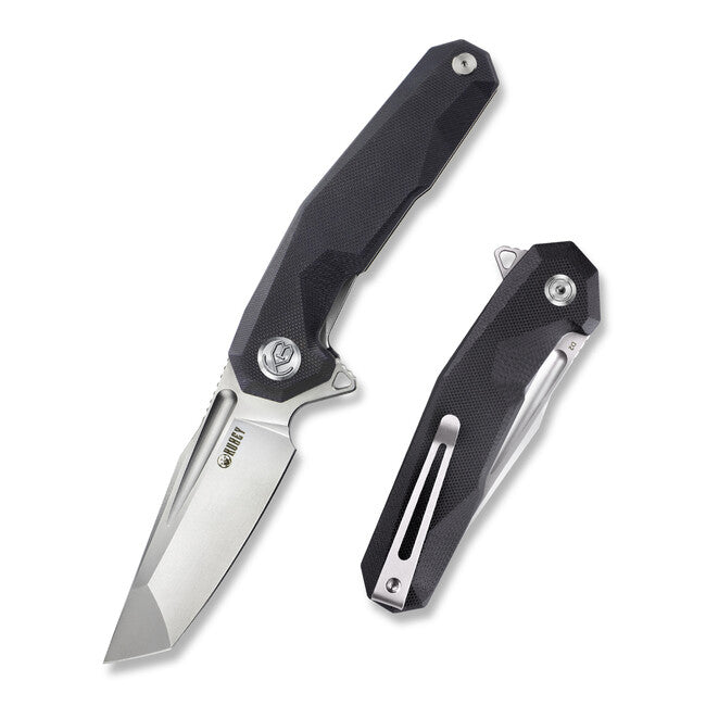 KUBEY Carve Μαχαίρι Πτυσσόμενο Μαύρο G10 (D2)