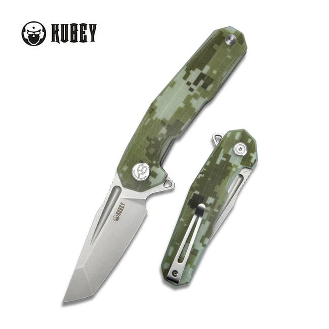 KUBEY Carve Αναδιπλούμενο Μαχαίρι, Ατσάλι AUS 10, Camo