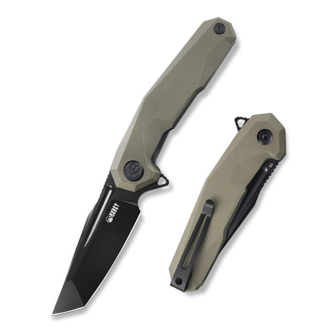KUBEY Carve Σουγιάς Πτυσσόμενος Tan & Black (D2)