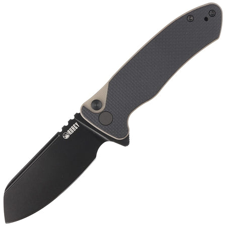 KUBEY Creon S Πτυσσόμενο Μαχαίρι Black-Tan G10