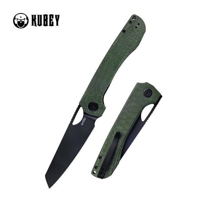KUBEY Elang Αναδιπλούμενο Μαχαίρι Πράσινη Micarta & Μαύρο